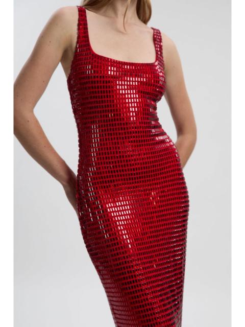 KAREN MILLEN Premium Crystal Embellished Midi Dress