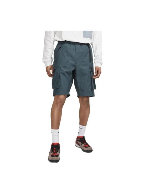 Nike 남자 나이키 단단한 색깔 캐주얼 똑바른 짧은 진한 녹색 BQ7285-328