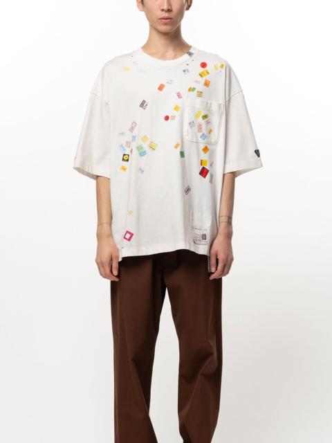 Maison MIHARAYASUHIRO Price Tag Sticker Printed T-shirt