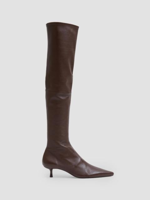 SIMKHAI Women's Joni 45MM Leather Over-the-Knee Boots - Cacao