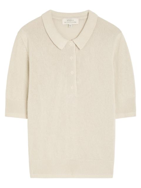 Studio Nicholson Studio Nicholson Fine-knit Polo top