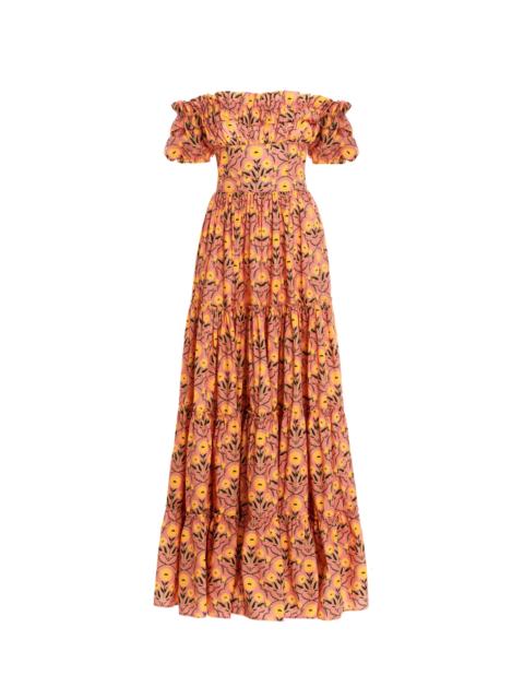 Agua by Agua Bendita Azucar Mimosa Pink Maxi Dress