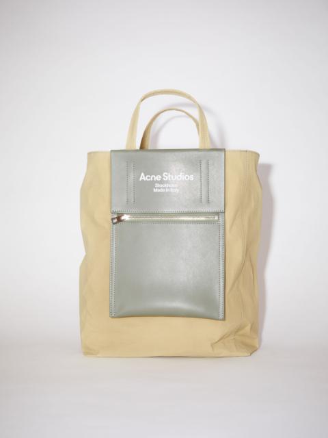 Acne Studios Logo-Debossed Teddy-Fleece Tote Bag