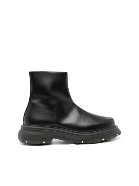 PHILEO Trucker leather ankle boots