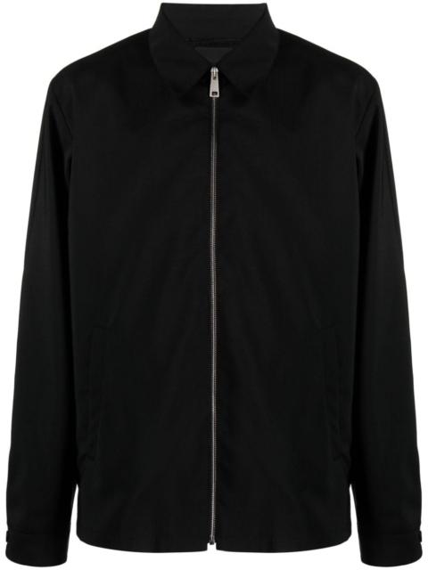 Prada zip-up wool blend shirt jacket