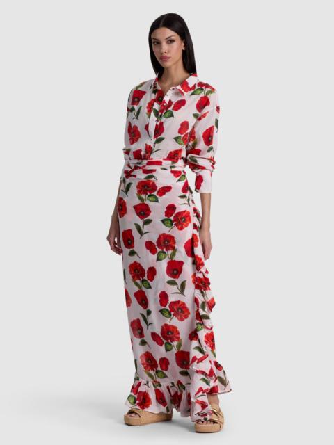 Alice + Olivia A+O X CONIGLIO PALM BEACH BUTTON DOWN