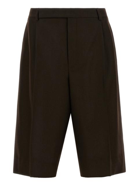 SAINT LAURENT Flannel Bermuda Shorts