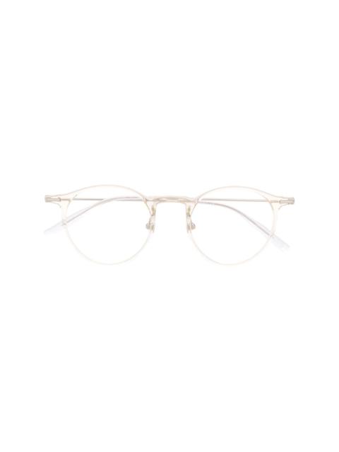 Montblanc transparent round-frame glasses