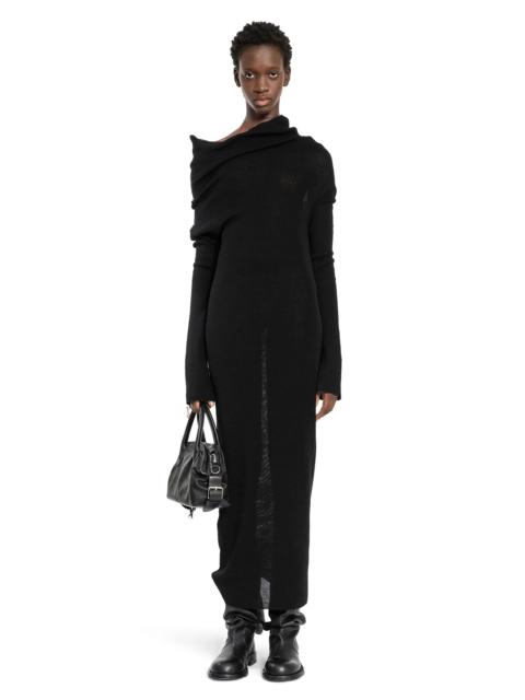 Ann Demeulemeester Barbro-Long-Dress-In-Ultralight-Crepe-Wool-Knit
