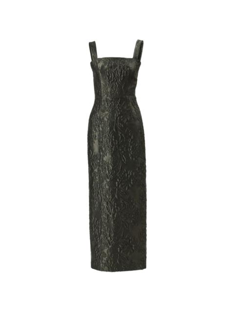 CAROLINA HERRERA floral-jacquard maxi dress
