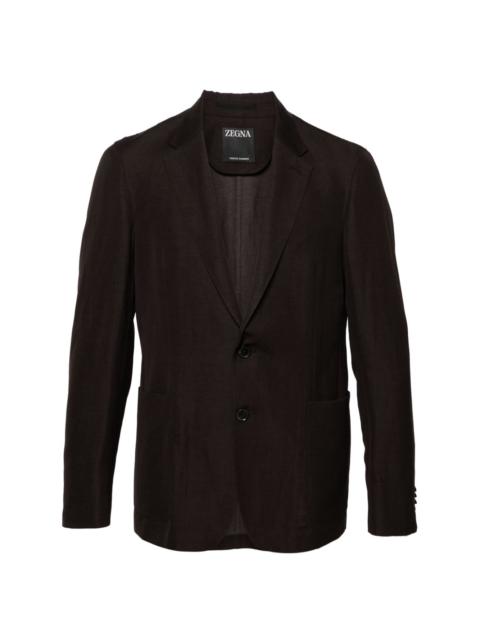 notched-lapels single-breasted blazer