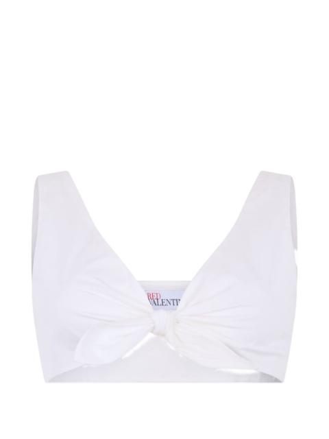 Valentino knot-detail crop top