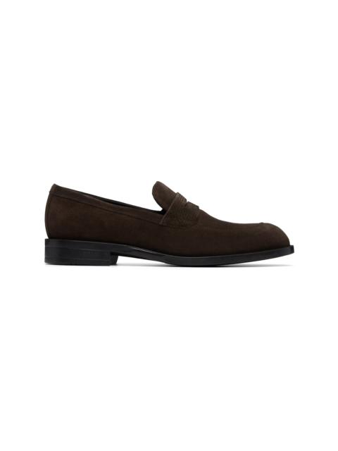 BOSS Brown Suede Loafers