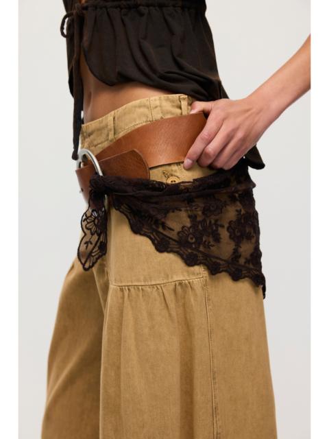 FREE PEOPLE Forever Lace Triangle Scarf