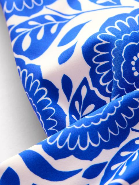 BODEN Levanzo Halter Bikini Top-Blue Dahlia Stamp