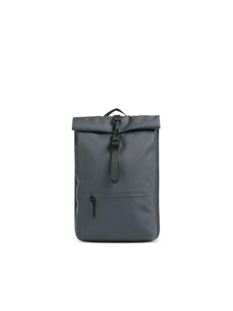 RAINS roll-top carabiner-clip backpack