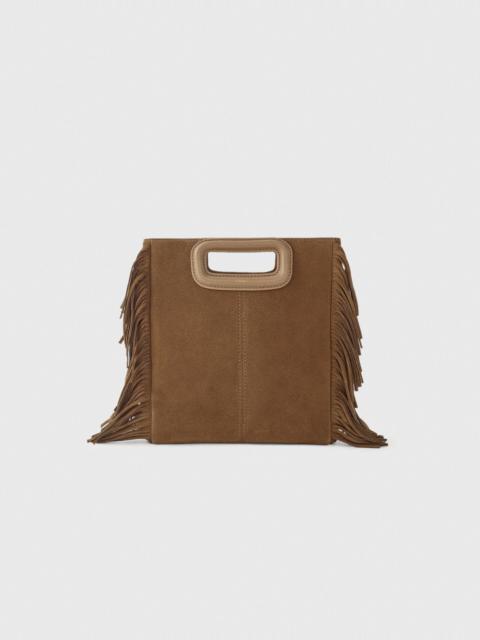 maje Fringed M bag in suede