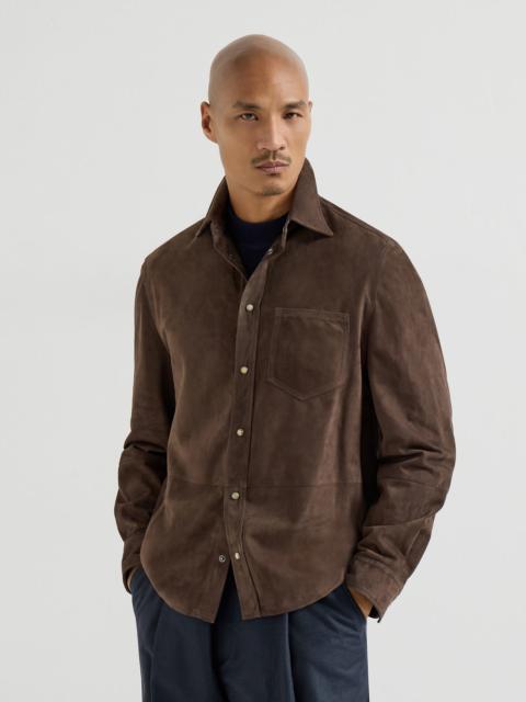 Brunello Cucinelli Suede overshirt