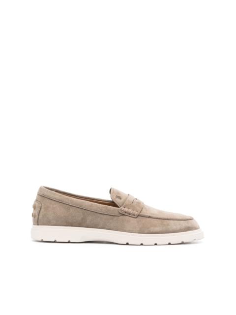 Slipper suede loafers