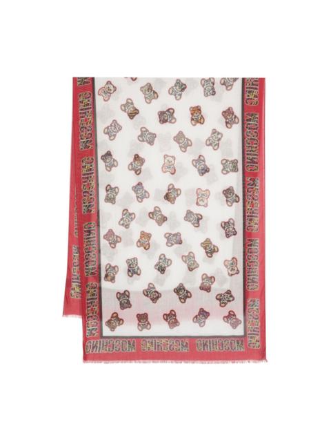 Moschino Teddy Bear-print scarf