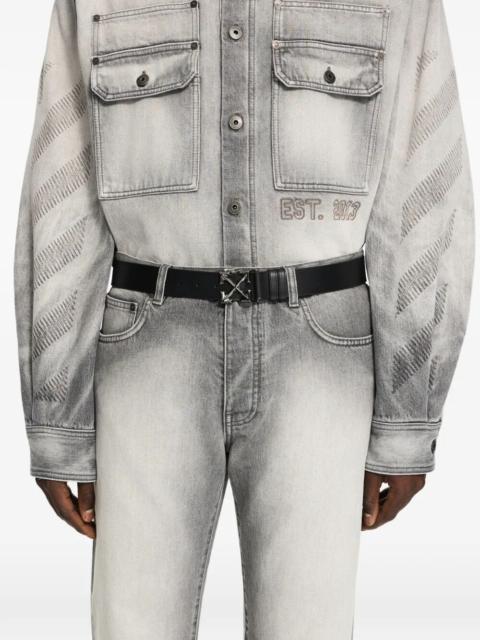 Off-White Arrow Quote Reversible 35Mm Belt