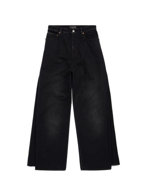 BALENCIAGA double-front wide-leg jeans