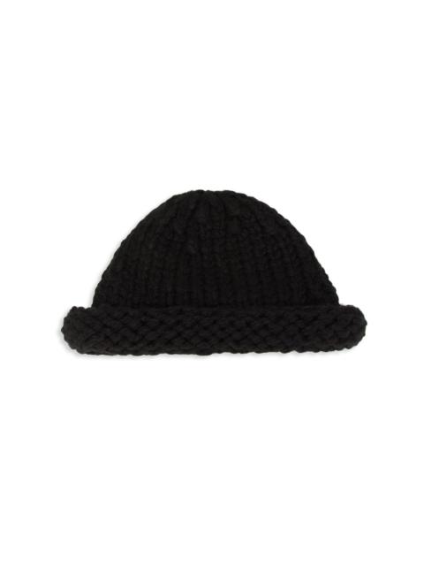 NICHOLAS DALEY Men's Island Ties Hand-Knitted Rebel Hat - Black