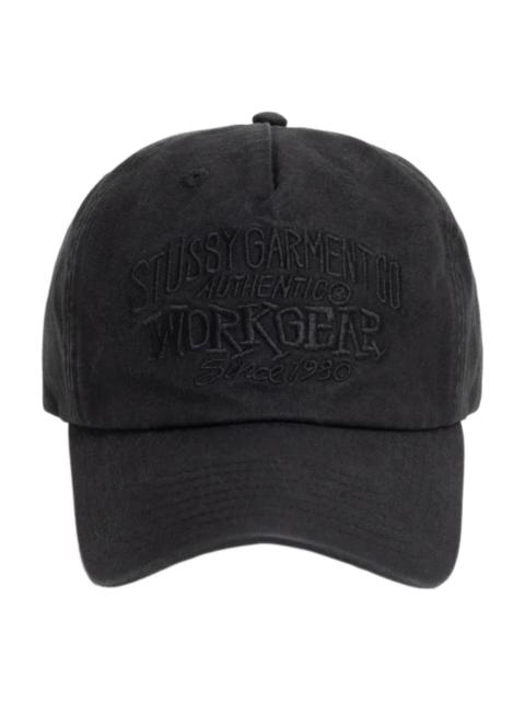 Stüssy Stussy Mid-Depth Workgear Waxed Snapback Cap 'Black' 1311206-BLAC