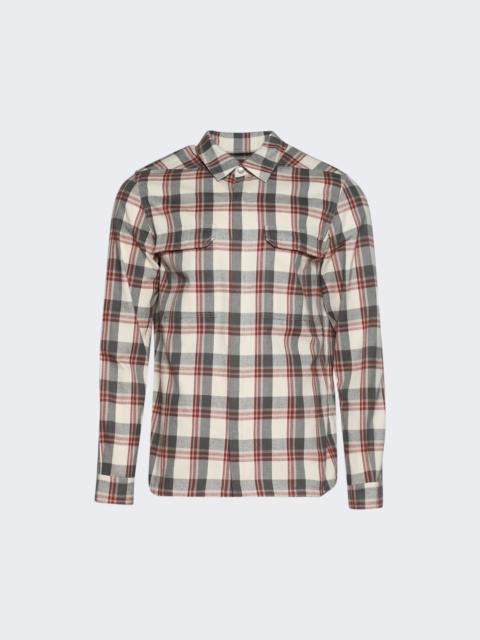 Rick Owens Outershirt Milk Plaid