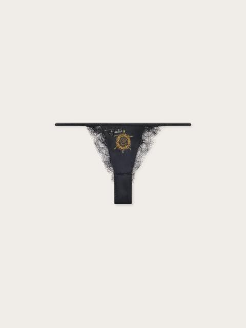 PUCCI SILK SATIN THONG