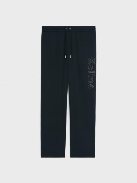 CELINE CELINE JOGGING PANTS WITH STUDS IN DOUBLE FACE JERSEY