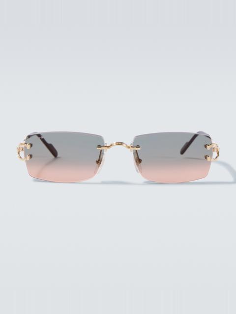 Cartier Signature C De Cartier rectangular sunglasses