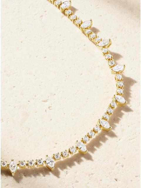 ANITA KO Ava 18-karat Gold Diamond Necklace