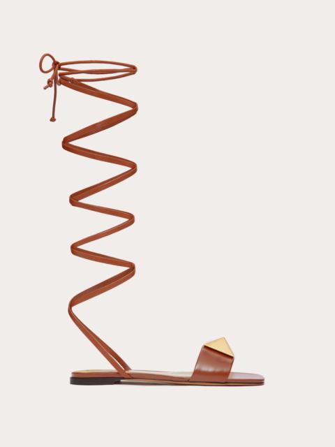 Valentino ONE STUD CALFSKIN FLAT SANDAL