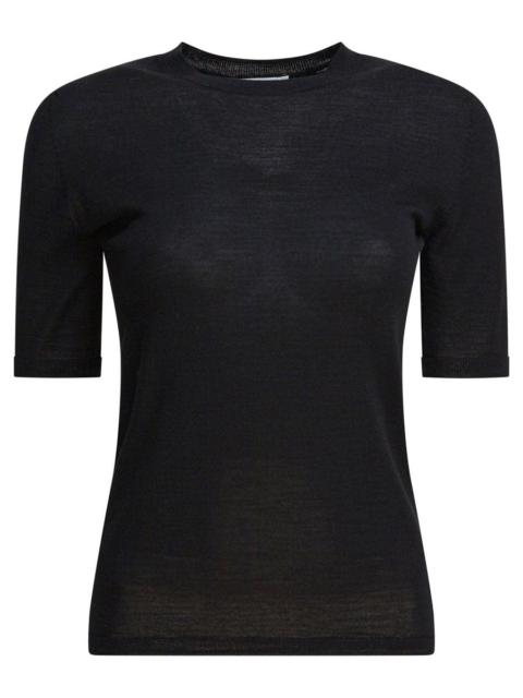 Max Mara Short Slevees T-Shirt In Wool