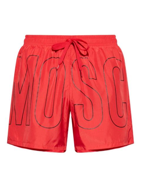 Moschino logo-print swim shorts