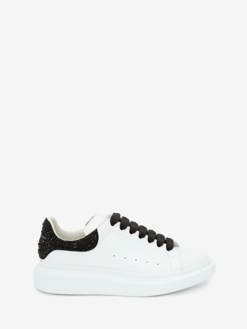 Alexander McQueen Men's Oversized Sneaker in White/jet Black