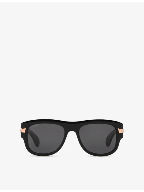 GG1517S Square-Frame Acetate Sunglasses