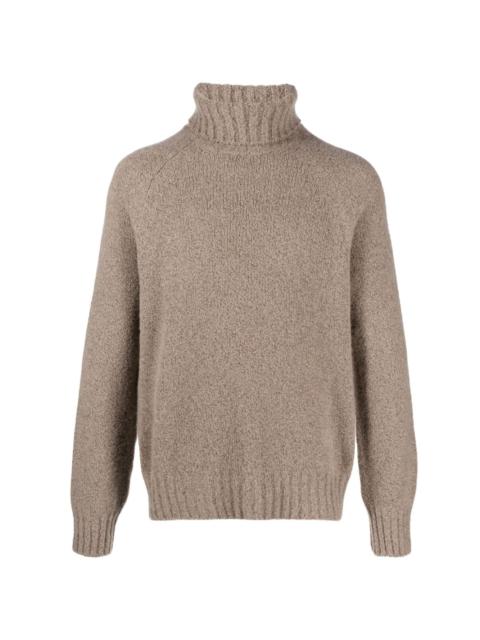roll-neck wool-blend jumper