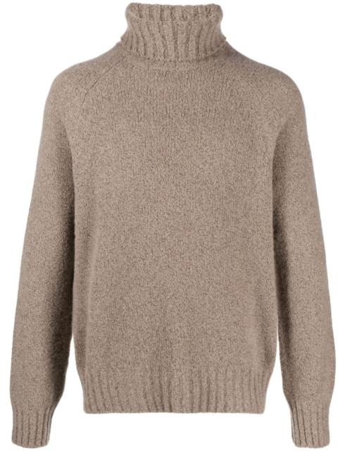 roll-neck wool-blend jumper