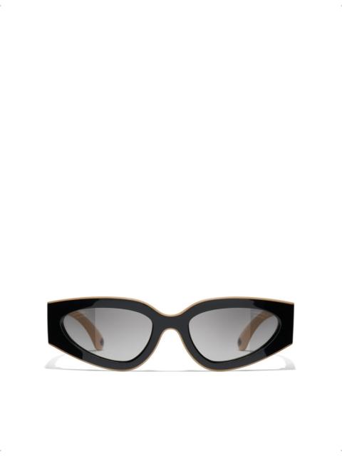 CHANEL Cat-eye frame sunglasses