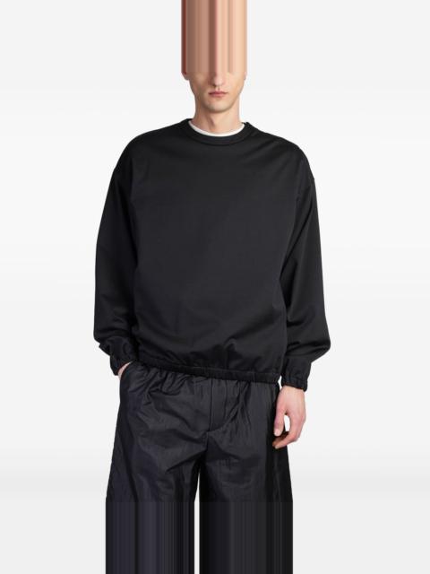 zip-detailing sweatshirt