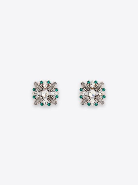 AREA CRYSTAL BROOCH EARRINGS