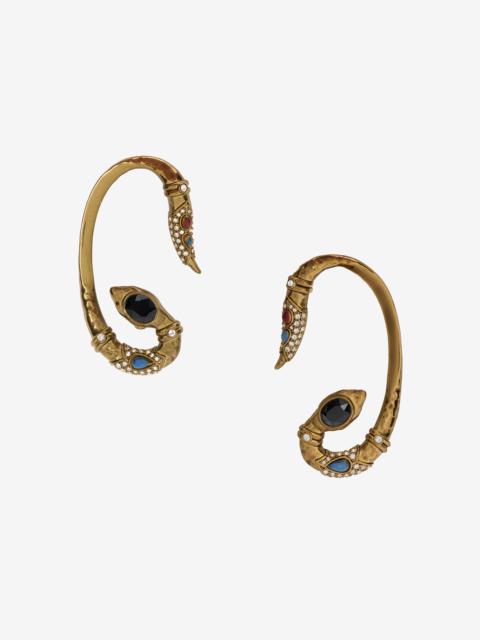 Roberto Cavalli Snake-Shaped Earrings