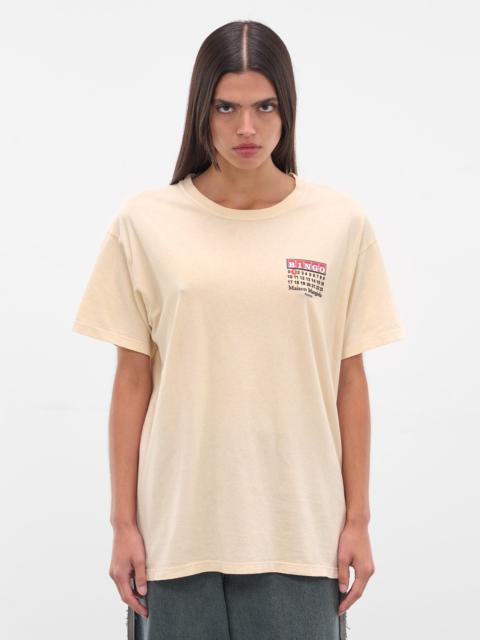 Maison Margiela Beige Bingo Graphic Tee