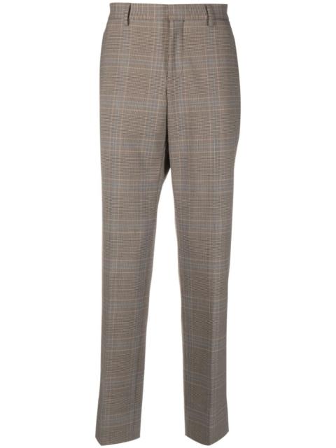 Moschino tailored plaid-check trousers