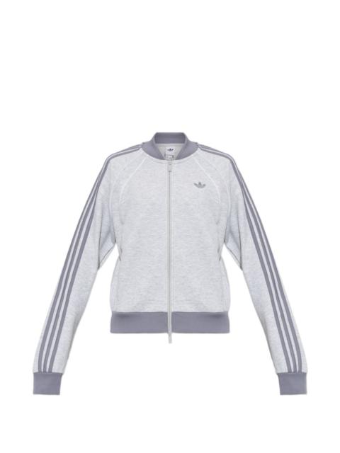 adidas logo-embroidered stripe-detail sweater