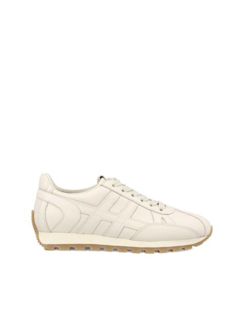HOGAN embossed-logo leather sneakers