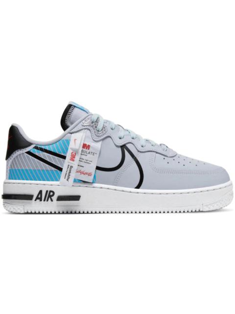 Nike Air Force 1 Low React 3M Pack Pure Platinum Baltic Blue