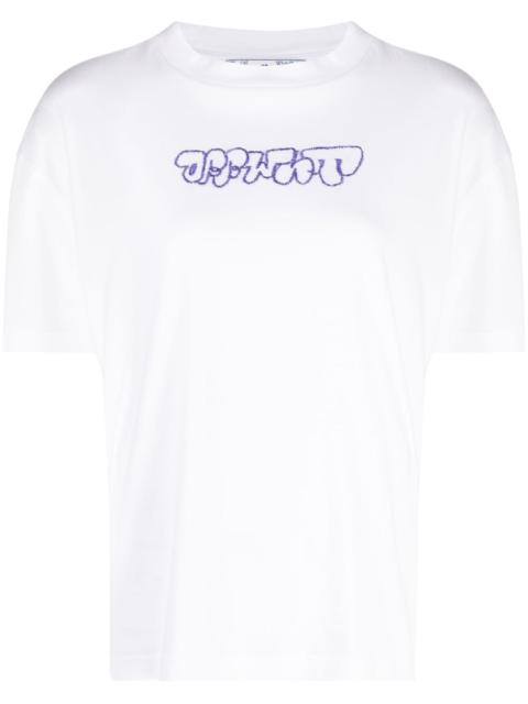 Off-White Sketch Arrow-embroidered cotton T-shirt